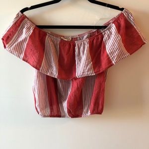 Tillys cropped off the shoulder shirt